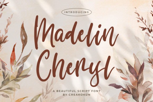 Madelin Cheryl Font Poster 1