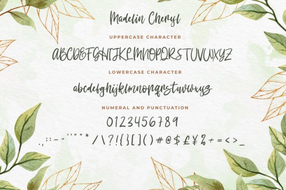 Madelin Cheryl Font Poster 4