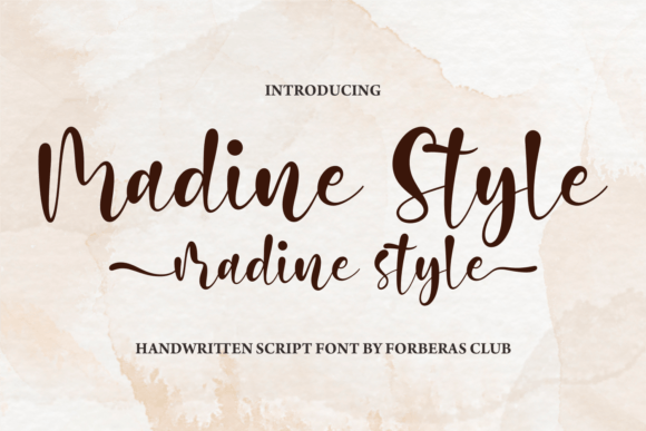 Madine Style Font Poster 1