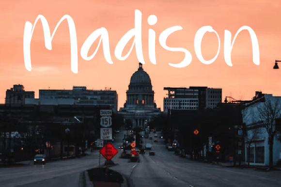 Madison Font Poster 1