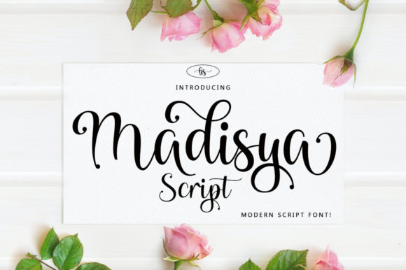Madisya Script Font Poster 1