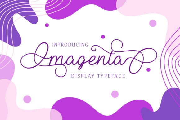 Magenta Font Poster 1