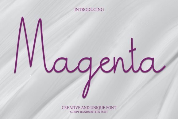 Magenta Font Poster 1