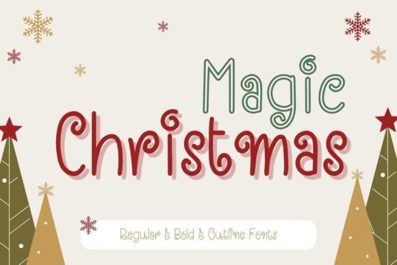 Magic Christmas Font Poster 1