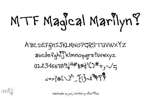 Magical Marilyn Font Poster 1