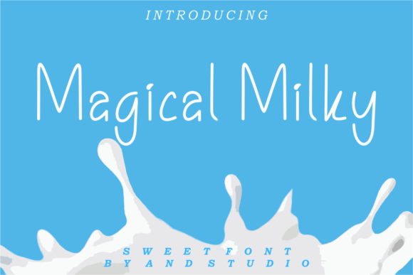 Magical Milky Font Poster 1
