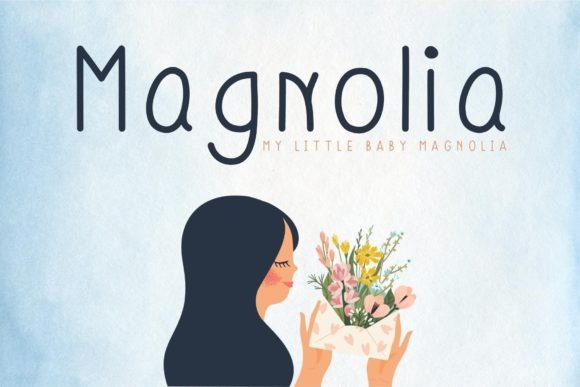 Magnolia Font Poster 1