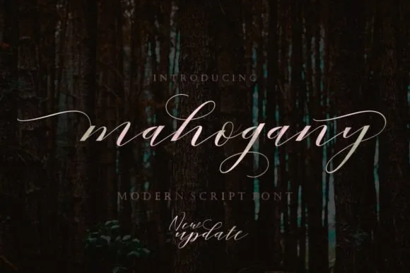 Mahogany Font Mahogany Font Poster 1