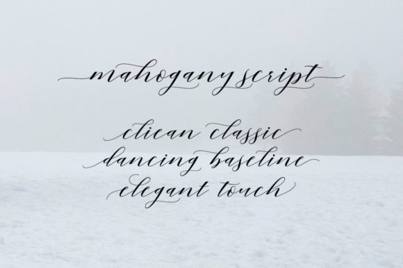 Mahogany Font Poster 2