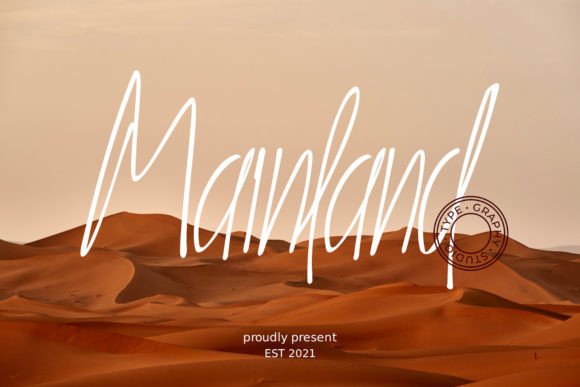 Mainland Font Poster 1