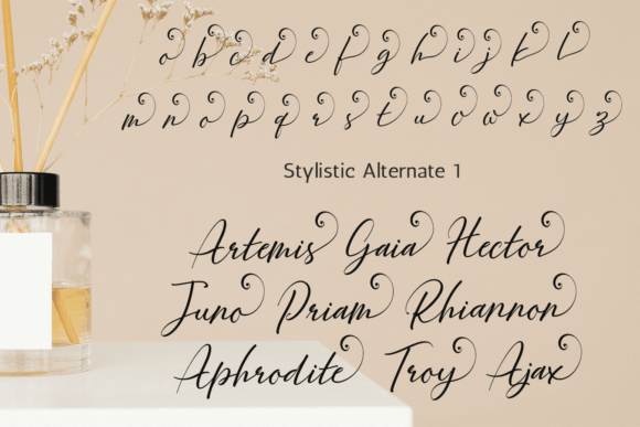 Majestic Wisteria Font Poster 5