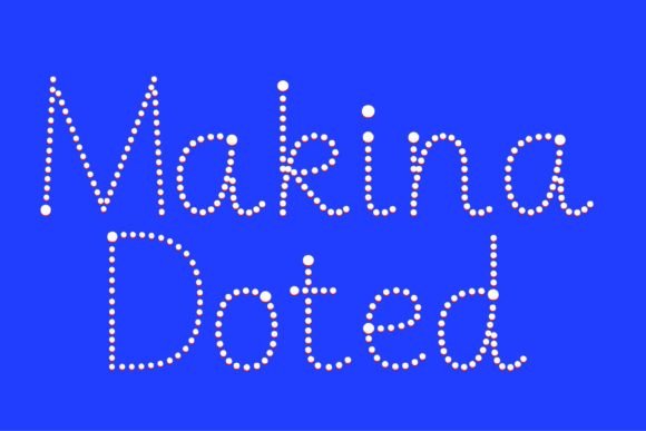 Makina Doted Font Poster 1