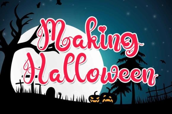 Making Halloween Font