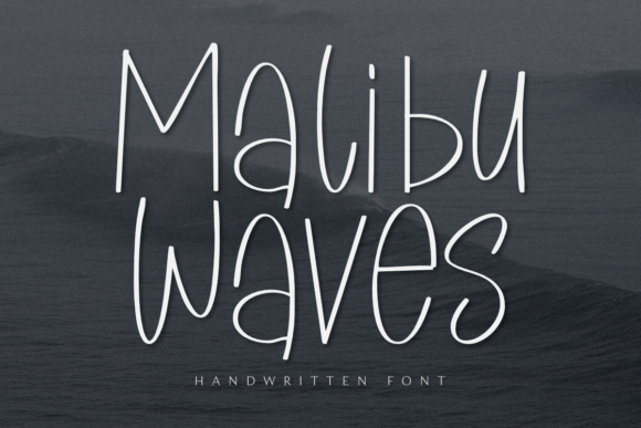 Malibu Waves Font Poster 1