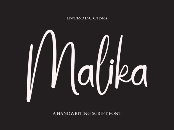 Malika Font Poster 1