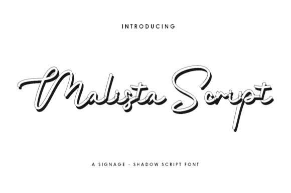 Malista Script Font Poster 1