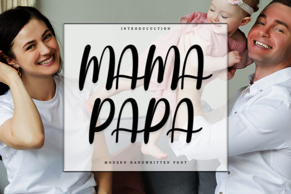 Mama Papa Font Poster 1