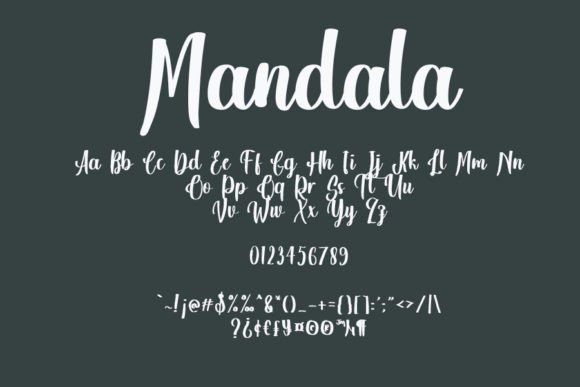 Mandala Font Poster 5