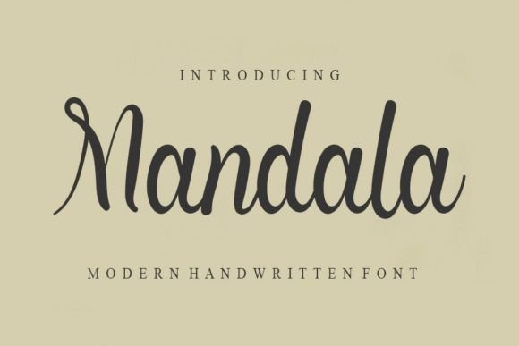 Mandala Font Poster 1