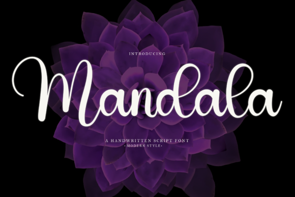 Mandala Font Poster 1