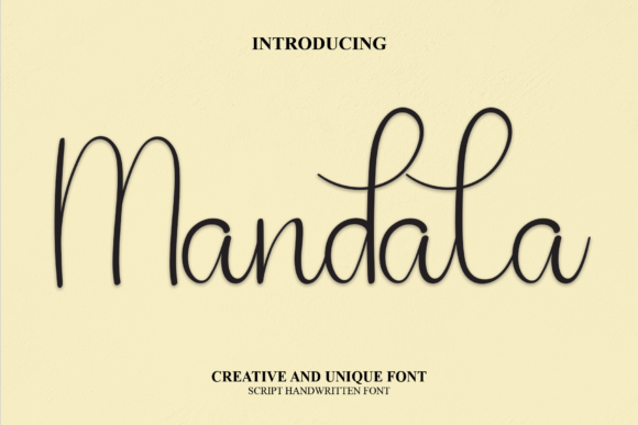 Mandala Font Poster 1