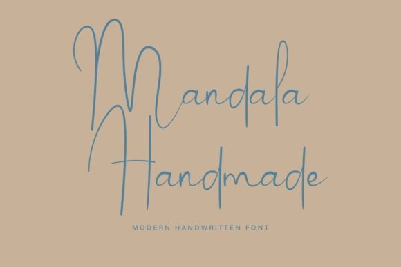 Mandala  Handmade Font