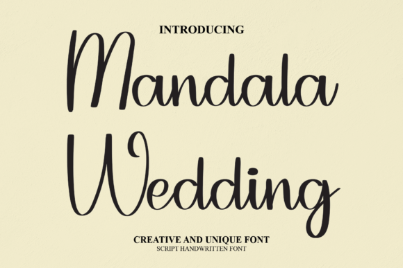 Mandala Wedding Font