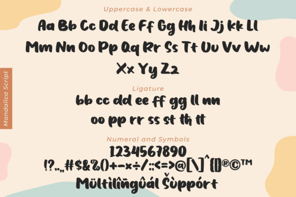 Mandalica Font Poster 13
