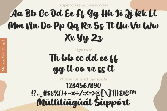 Mandalica Font Poster 9
