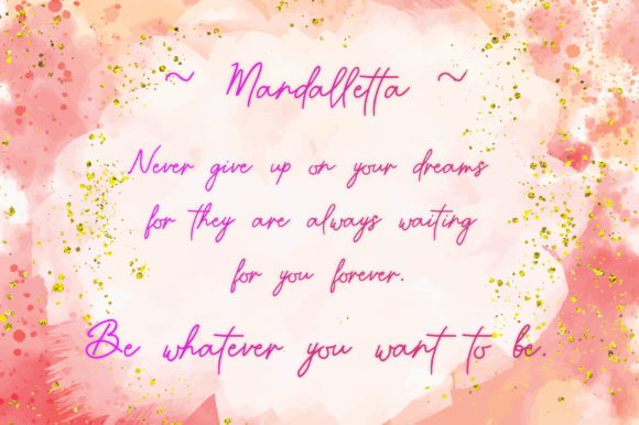 Mandalletta Font Poster 6