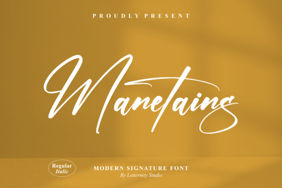 Manetains Font Poster 1