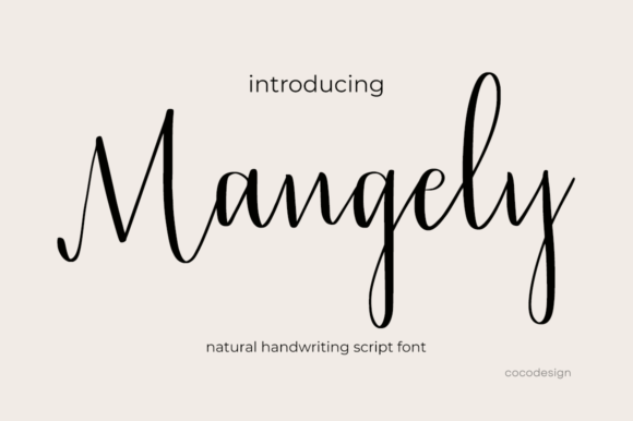 Mangely Font Poster 1