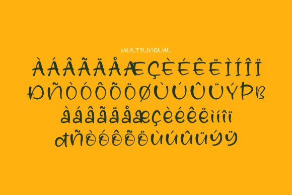 Mango Flower Font Poster 14