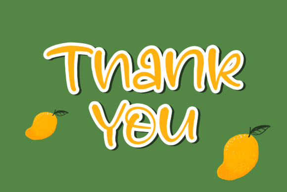 Mango Flower Font Poster 15
