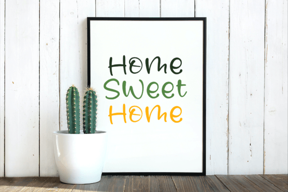 Mango Flower Font Poster 5