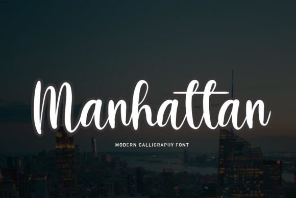 Manhattan Font Poster 1