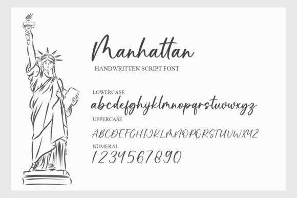 Manhattan Font Poster 6