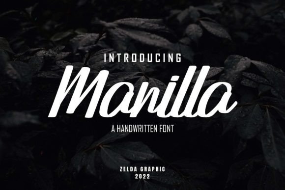 Manilla Font Poster 1