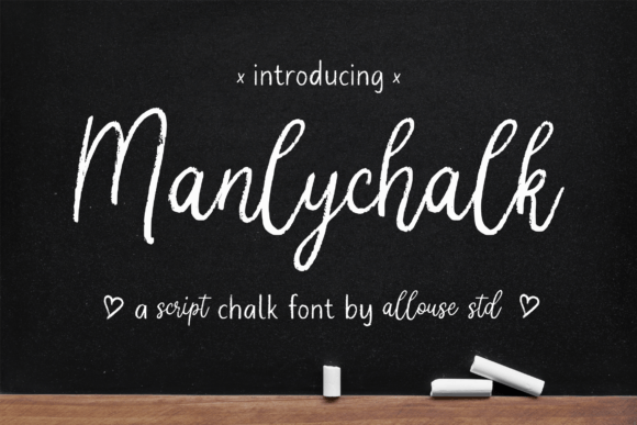 Manlychalk Font Poster 1