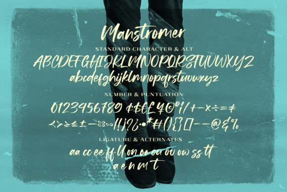 Manstromer Font Poster 11