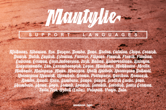 Mantylie Font Poster 9
