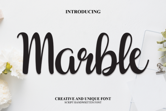 Marble Font Poster 1
