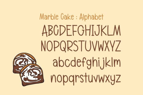 Marble Cake Font Poster 3