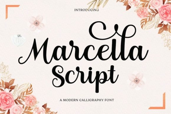 Marcella Font Poster 1