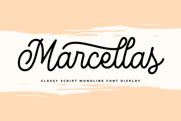Marcellas Font Poster 1