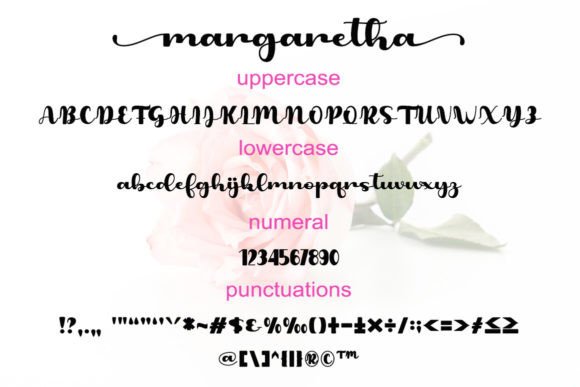 Margaretha Font Poster 4