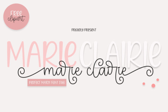 Marie Clairie Font Poster 1