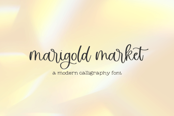 Marigold Market Font Marigold Market Font Poster 1