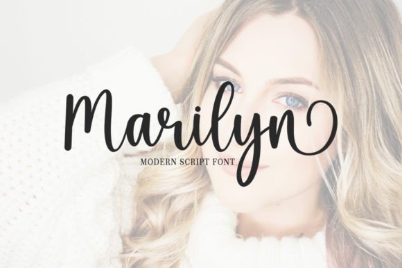 Marilyn Font Poster 1