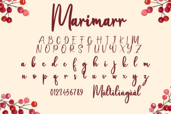 Marimarr Font Poster 2